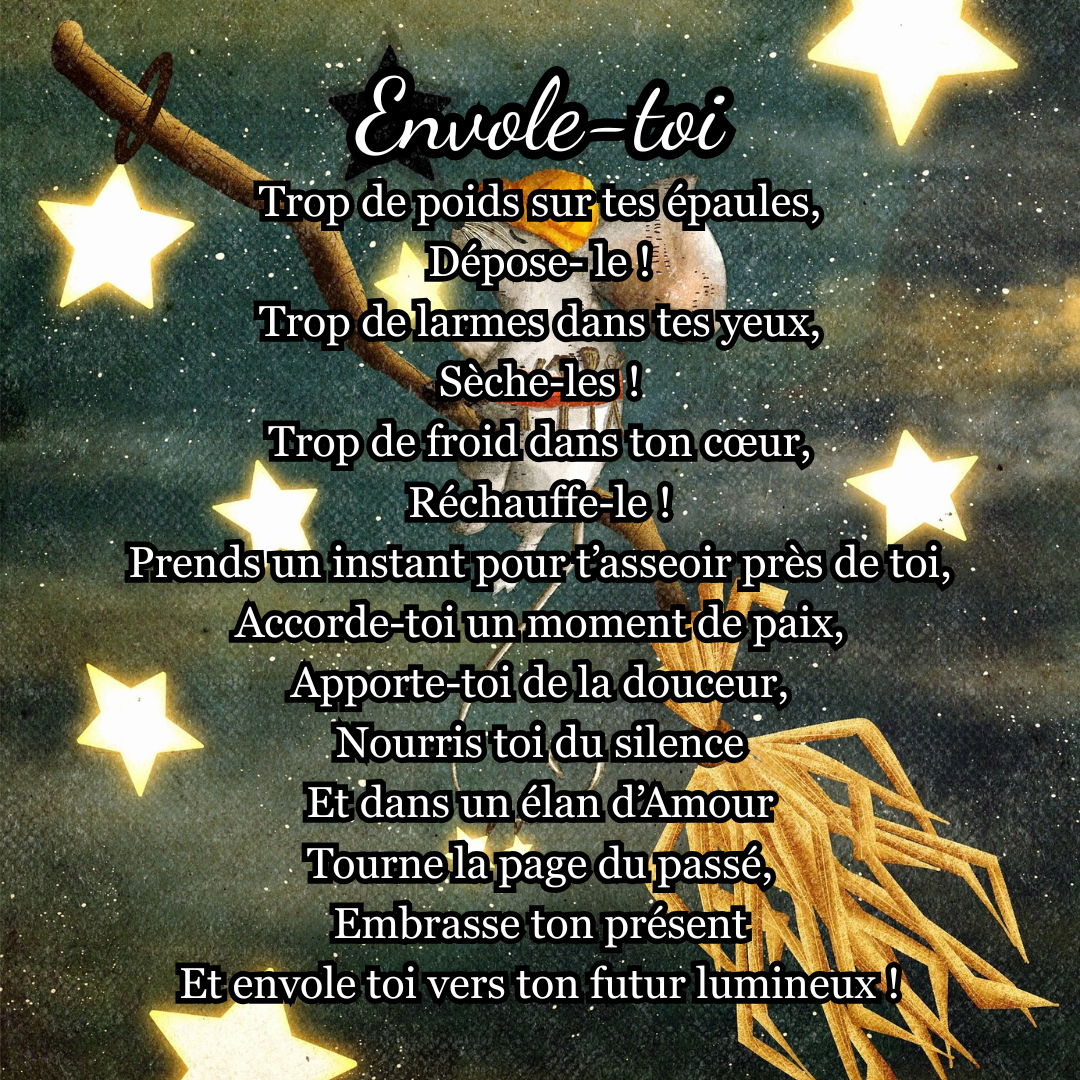 Texte en écriture intuitive tiré de Inspirations lumineuses de Sophie Darroux