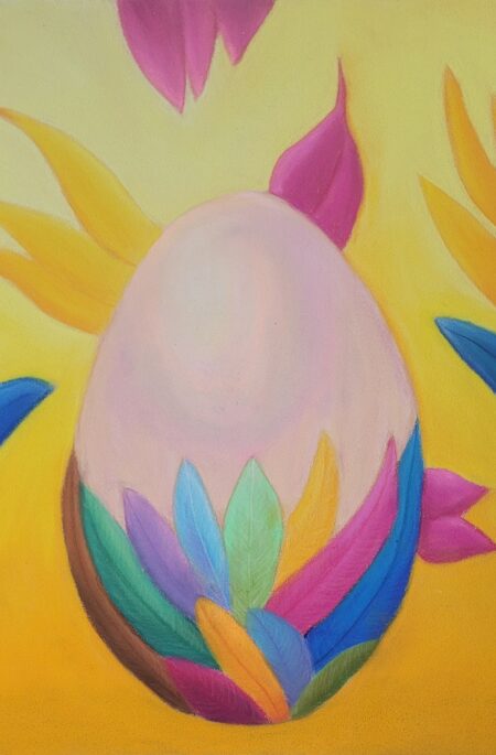 Dessin aux pastels secs - Eclosion