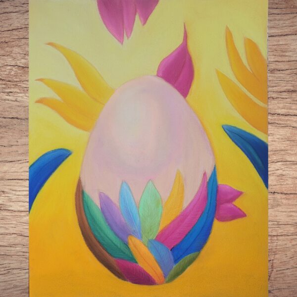 Dessin aux pastels secs - Eclosion