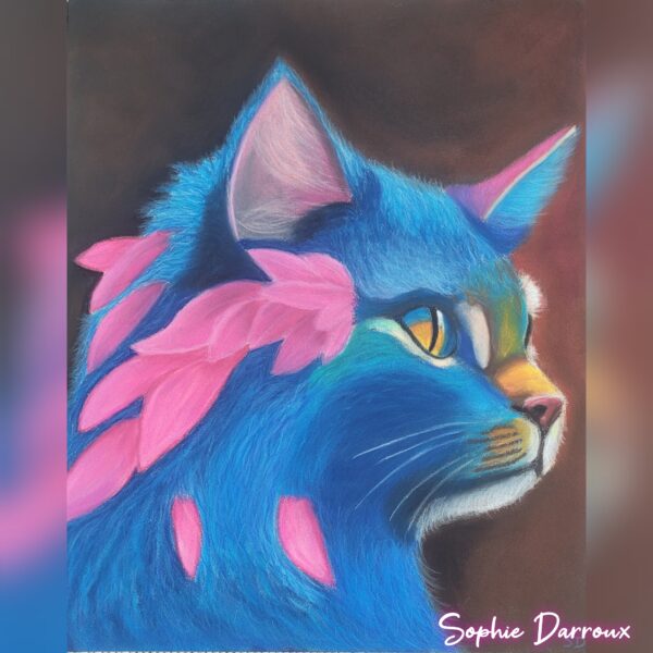 Dessin fantastique aux pastels secs - Intense