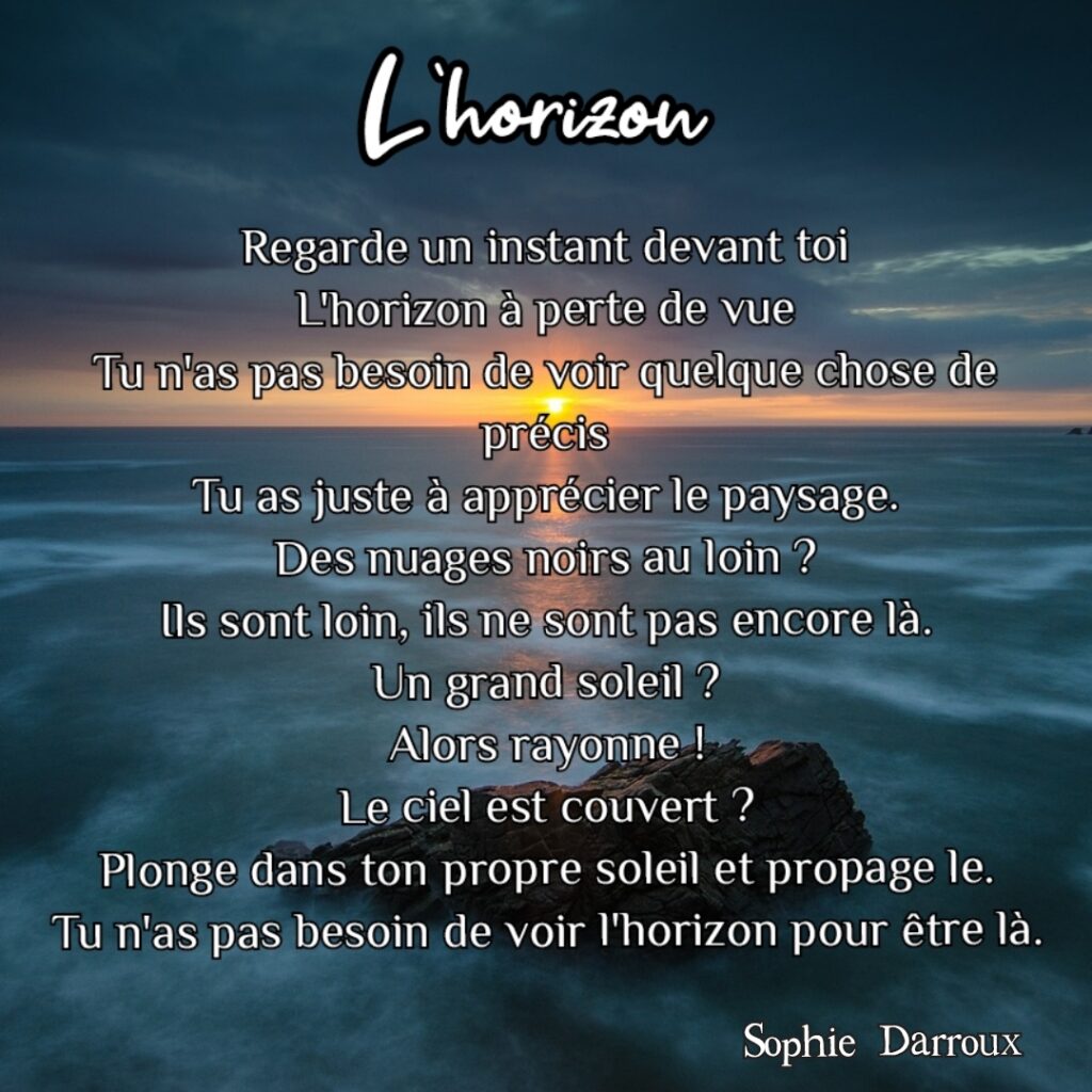 Texte en écriture intuitive tiré de Inspirations lumineuses de Sophie Darroux