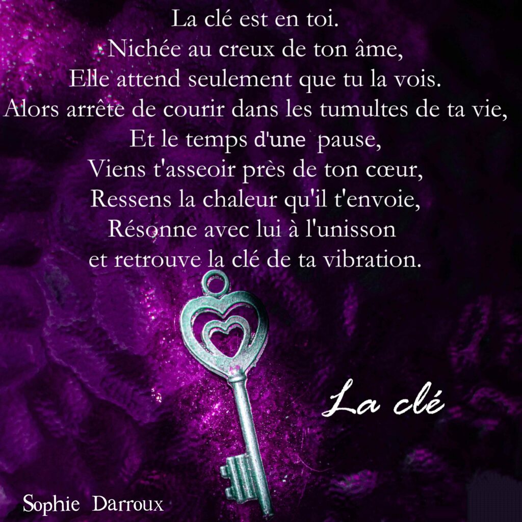 Texte en écriture intuitive tiré de Inspirations lumineuses de Sophie Darroux