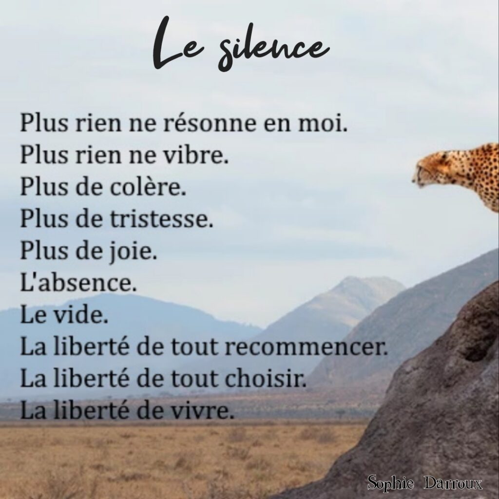 Texte en écriture intuitive tiré de Inspirations lumineuses de Sophie Darroux