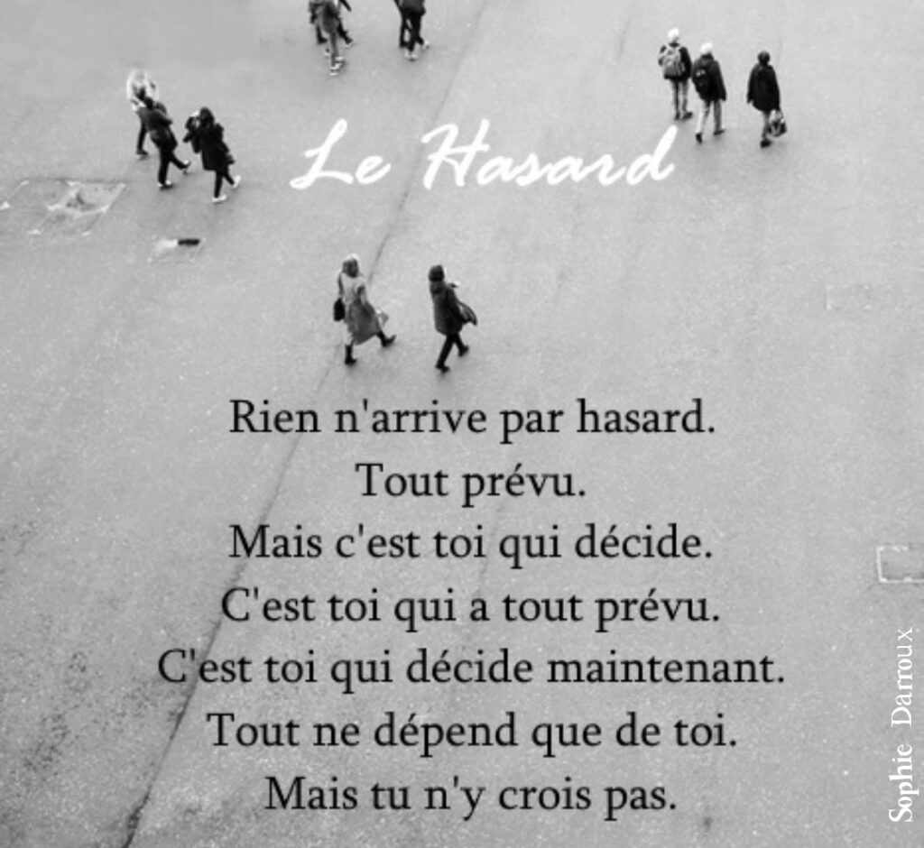Texte en écriture intuitive tiré de Inspirations lumineuses de Sophie Darroux