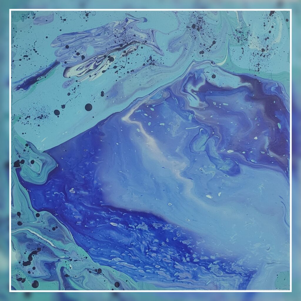 Peinture coulée abstraite Sophie Darroux