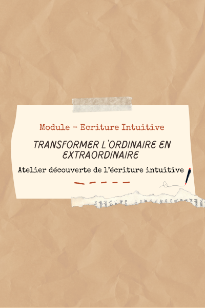 Fiche produit module écriture atelier découverte