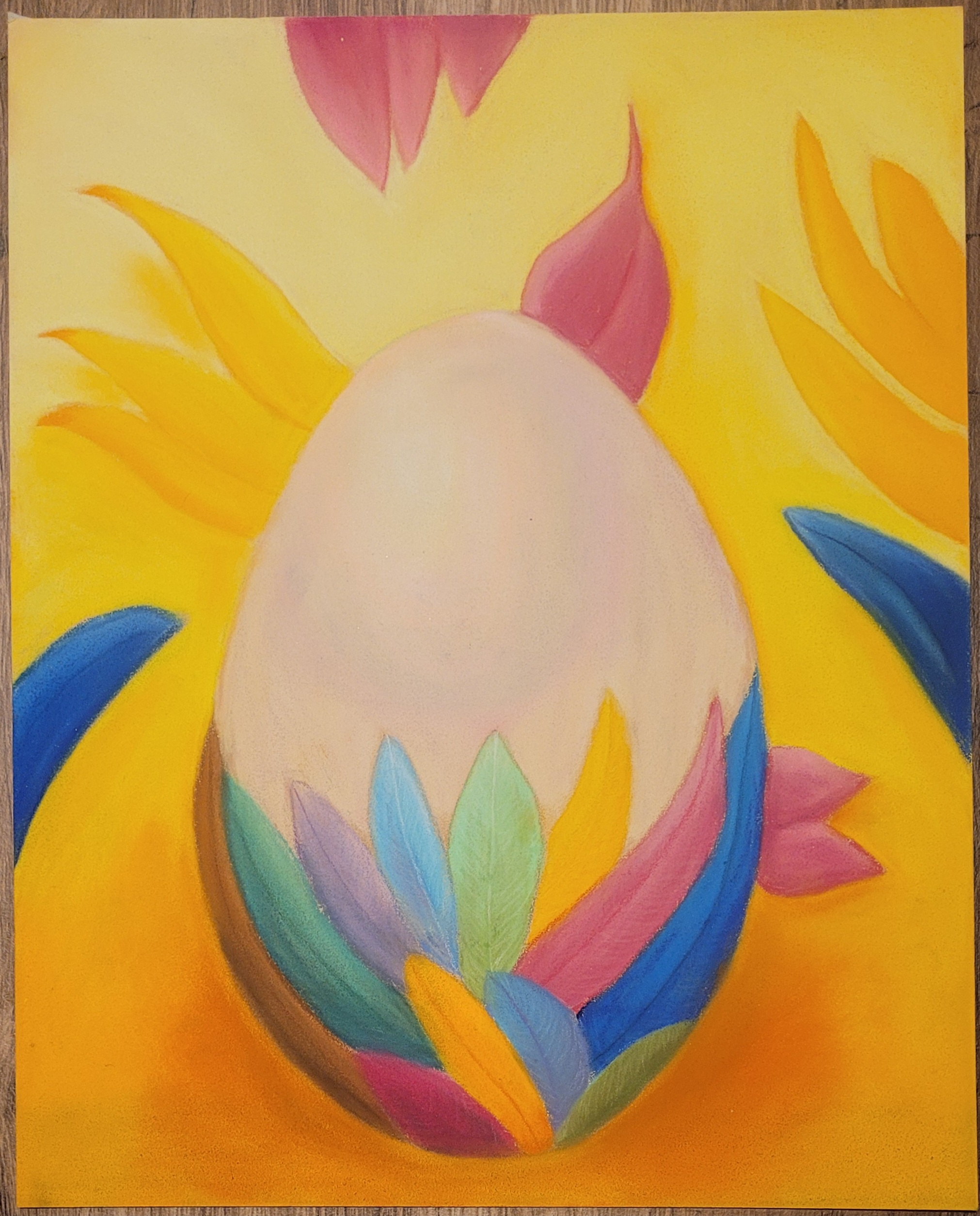 Dessins fantastique aux pastels secs - Eclosion