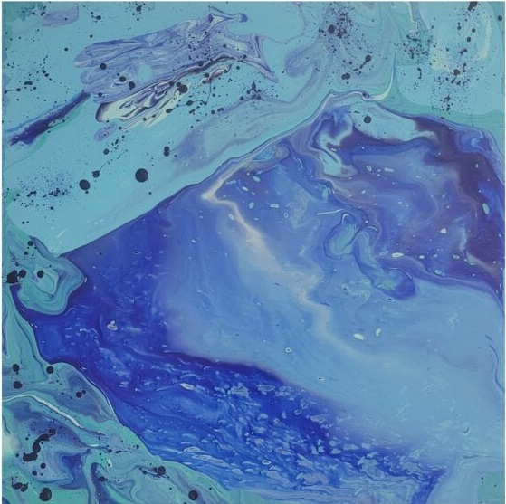 Evasion - peinture coulée