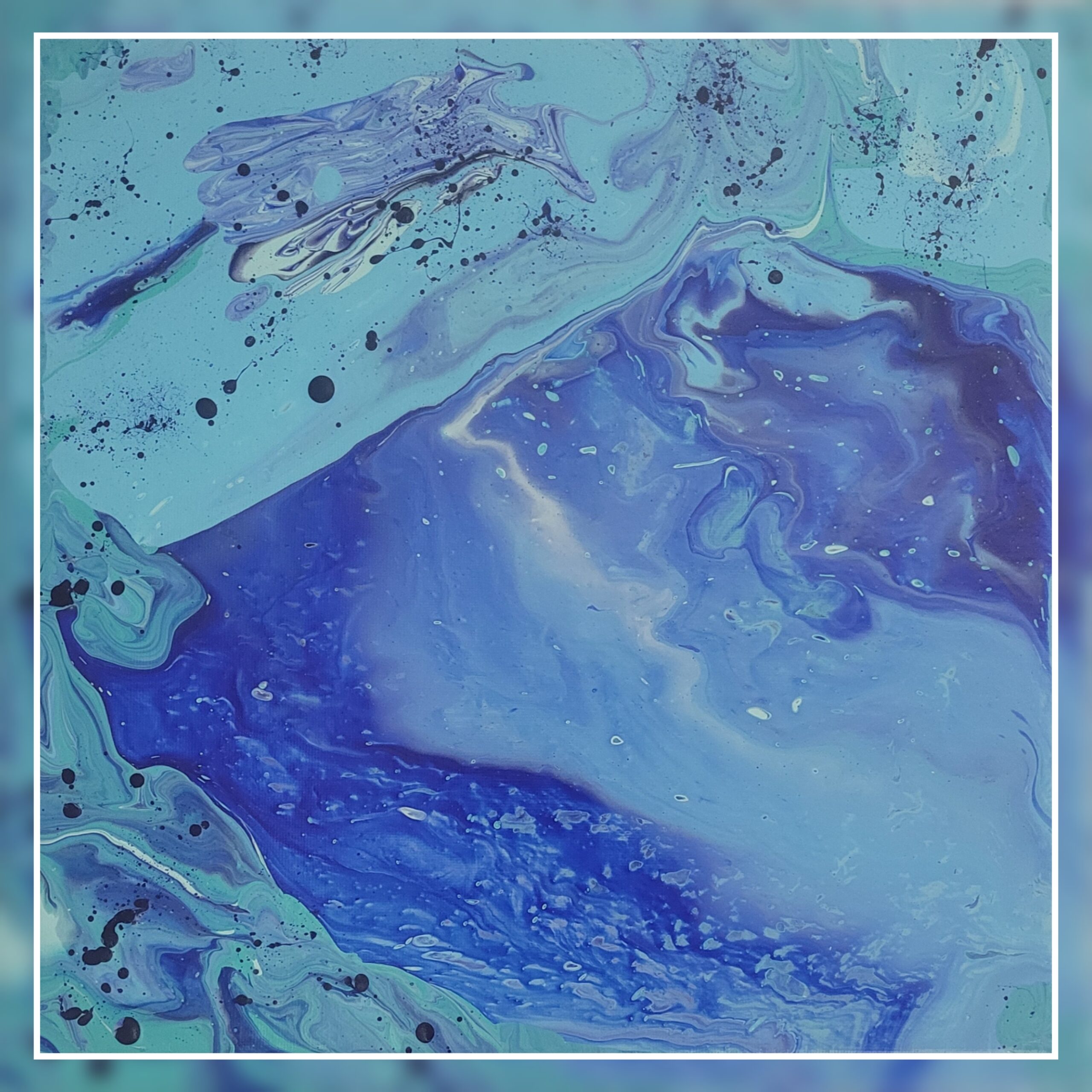 Evasion - peinture coulée