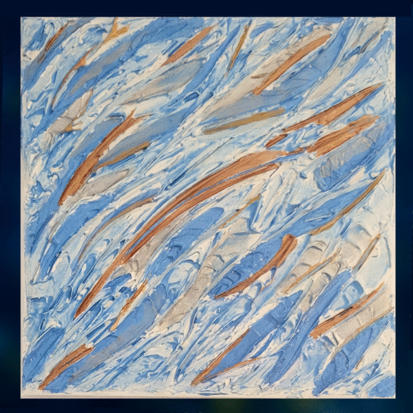 Furtif - peinture acrylique sur pâte à structure