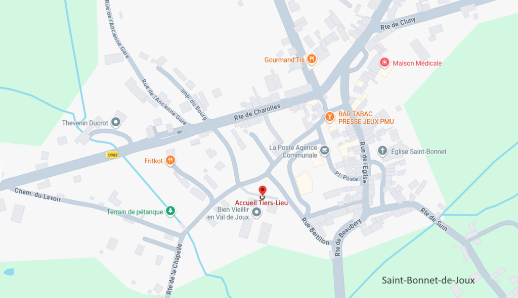 Plan accès bureau biographe Saint-Bonnet-de-Joux